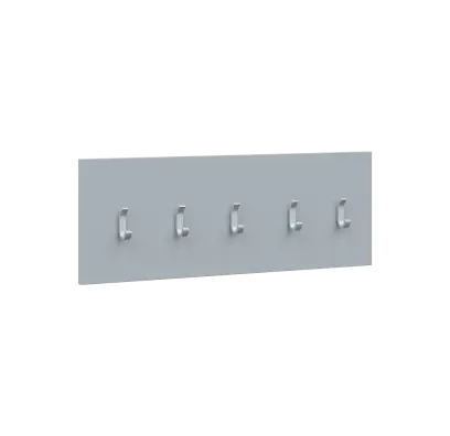 VN - 06 stěna věšáková 1000x350 mm, 5-háček Laura, šedá